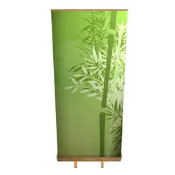 Details zu Greenline-RollUp "Bambus Quader"  mit Bedruckung